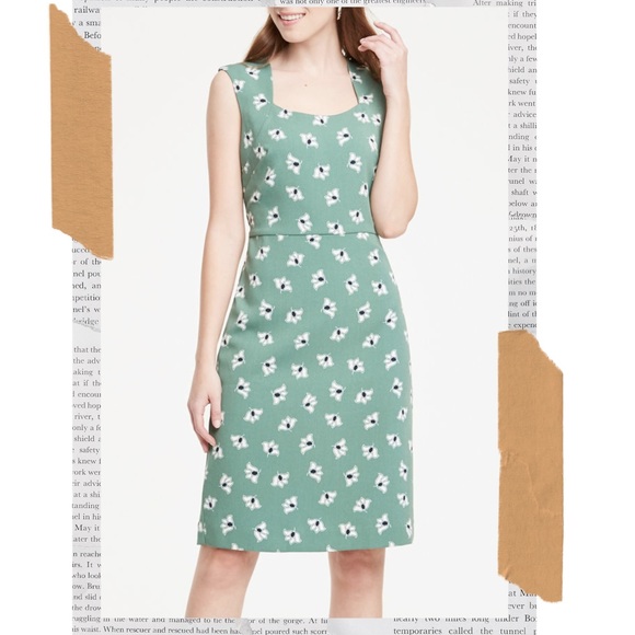 Ann Taylor Dresses & Skirts - NEW Ann Taylor Petite Floral Boatneck Sheath Dress